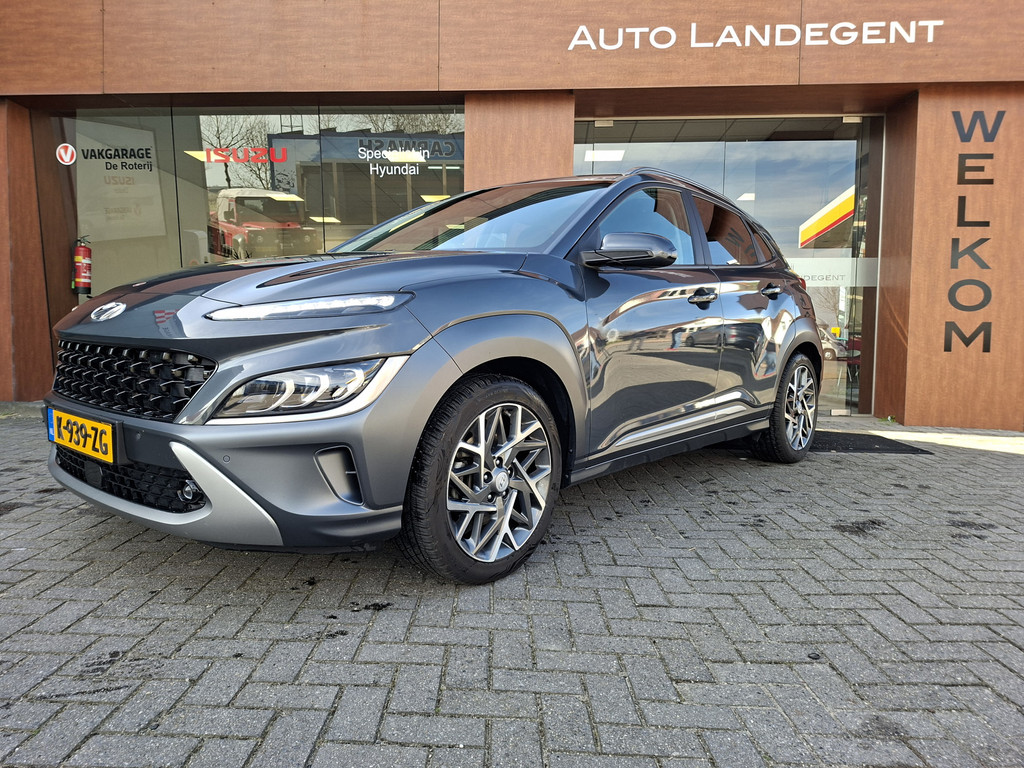 Hyundai Kona 1.6 GDI HEV Premium | Lederen bekleding | Stoel/stuur verwarming en koeling | Trekhaak 52110332-1.jpg | Auto Landegent